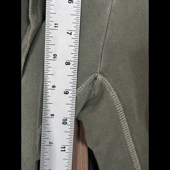 NSF x Soul Cycle Joggers Small Womens Sage Green Lace Up Mid Rise Distressed - Picture 4 of 8